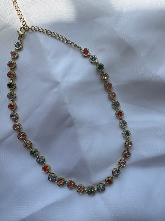 Mira necklace colourful