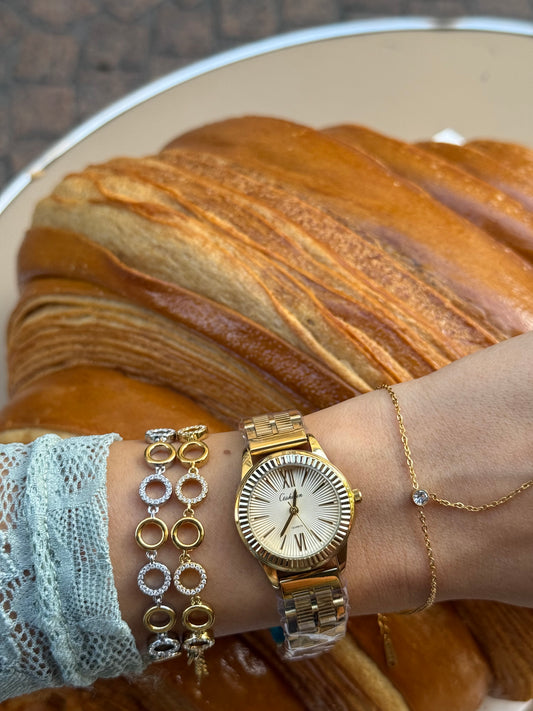 Paris Lumière Dorée – Premium Stainless Steel Watch