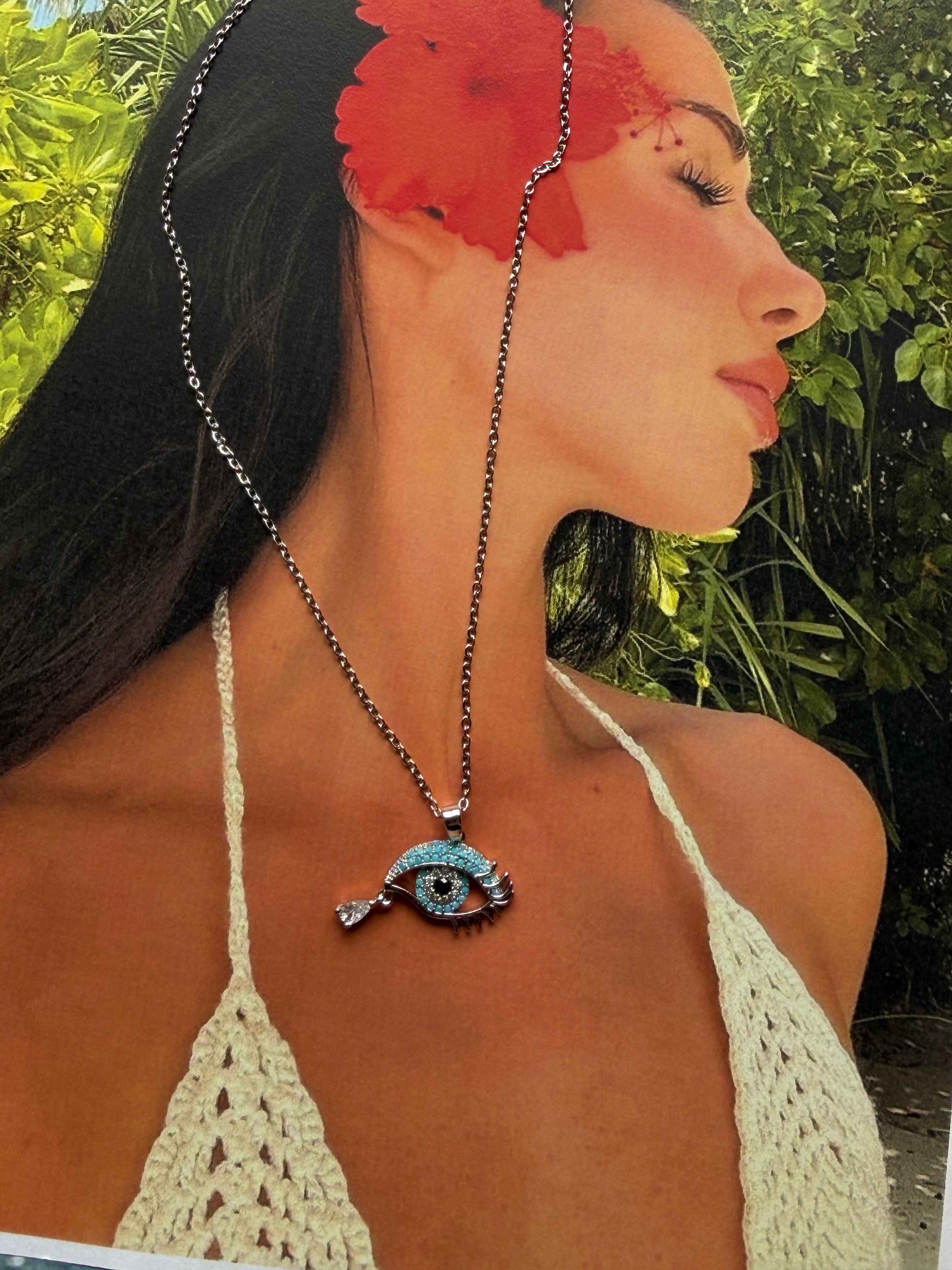 Mystic Eye Ατσάλινο Κολιέ ✨🧿