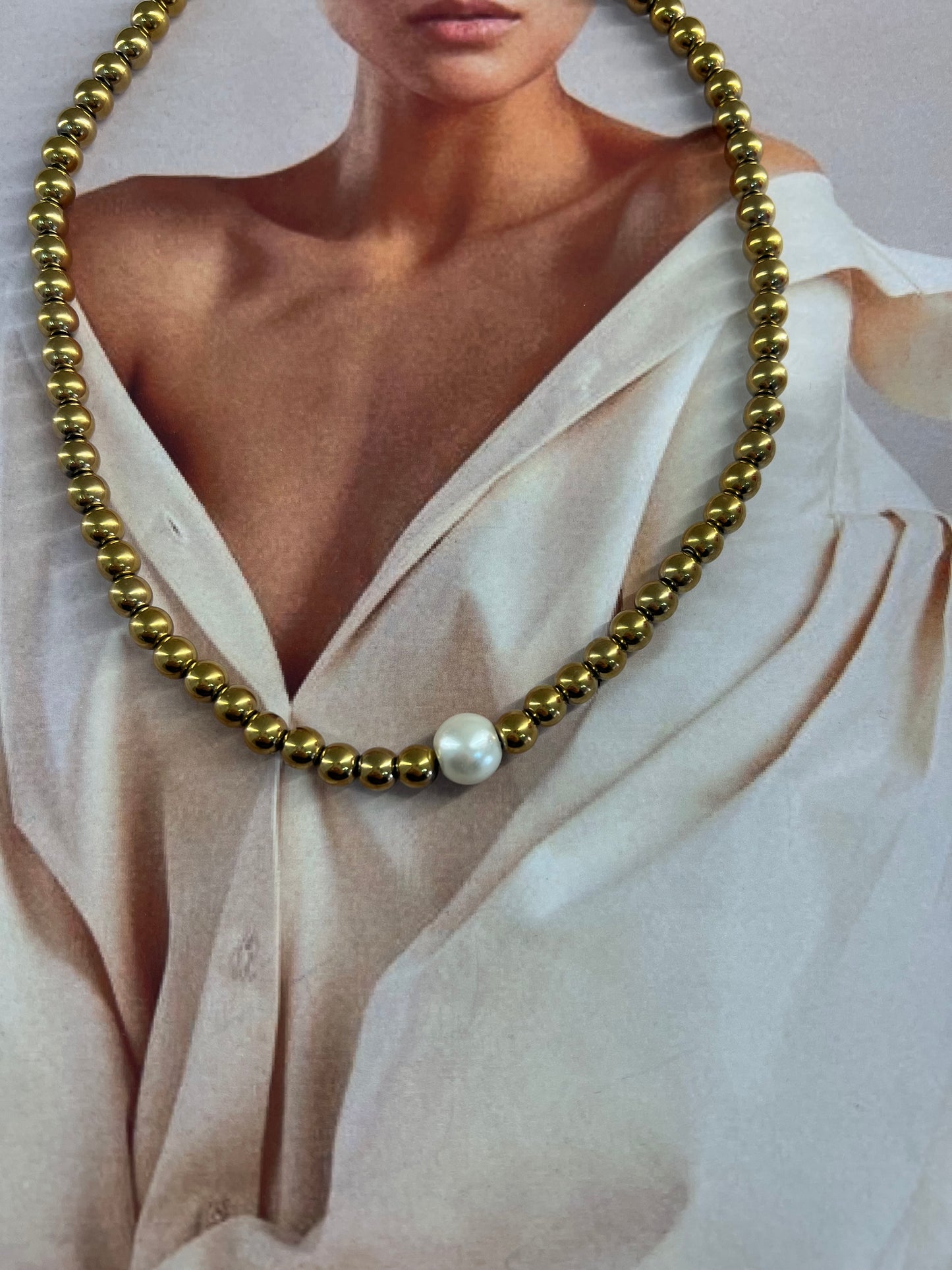 Golden Pearl – Χειροποίητα κοσμήματα by Pnoe