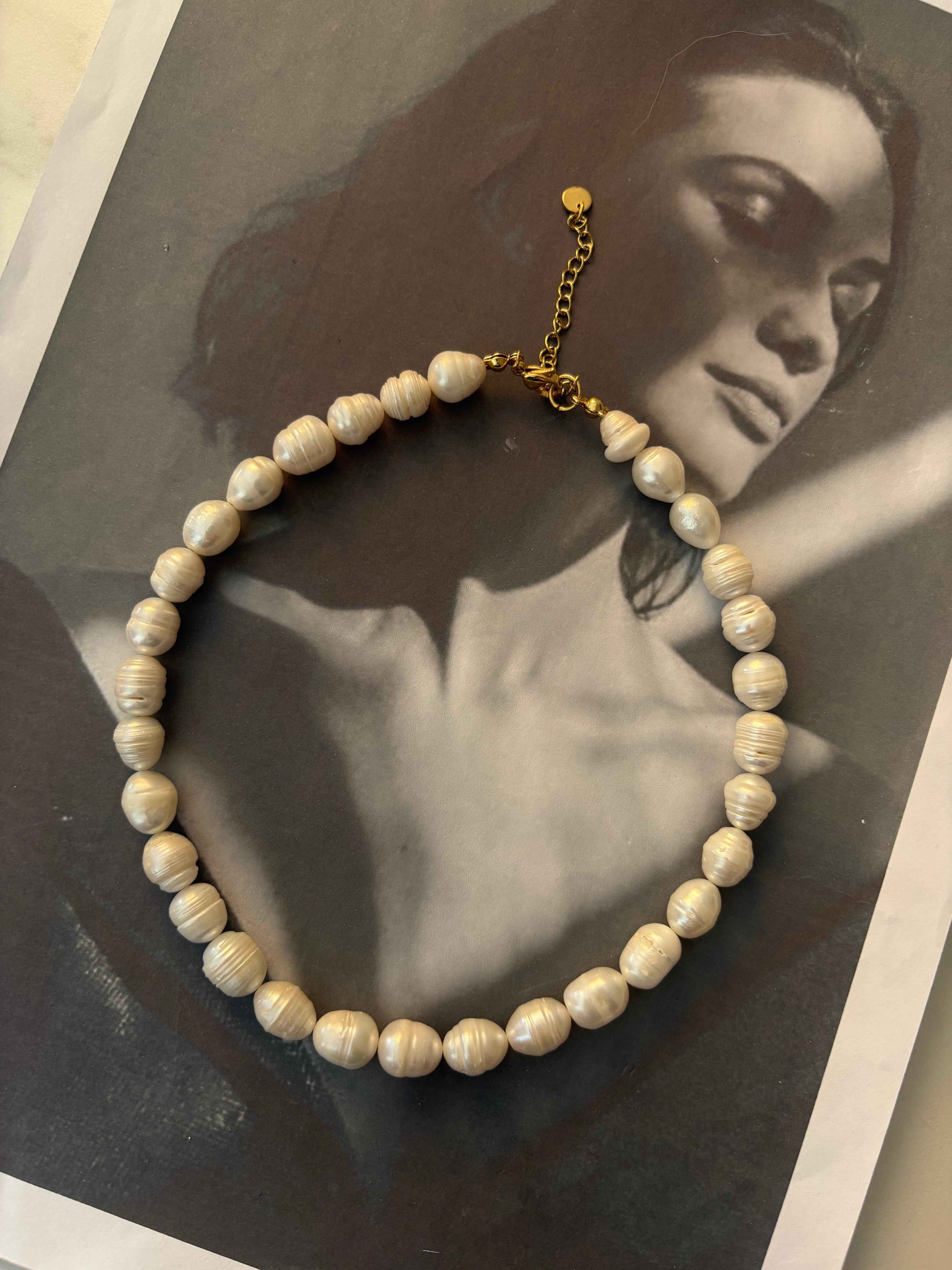 Pearl Aura Necklace - Αληθινά Μαργαριτάρια