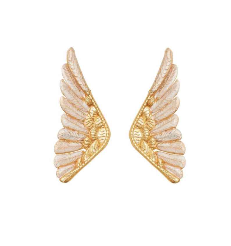 Ithaca Enamel Wings - Χειροποίητα Σκουλαρίκια (Διαθέσιμο με Προπαραγγελία)