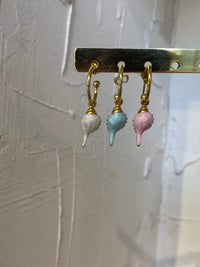 Mermaid Shell Hoops- Stainless steel