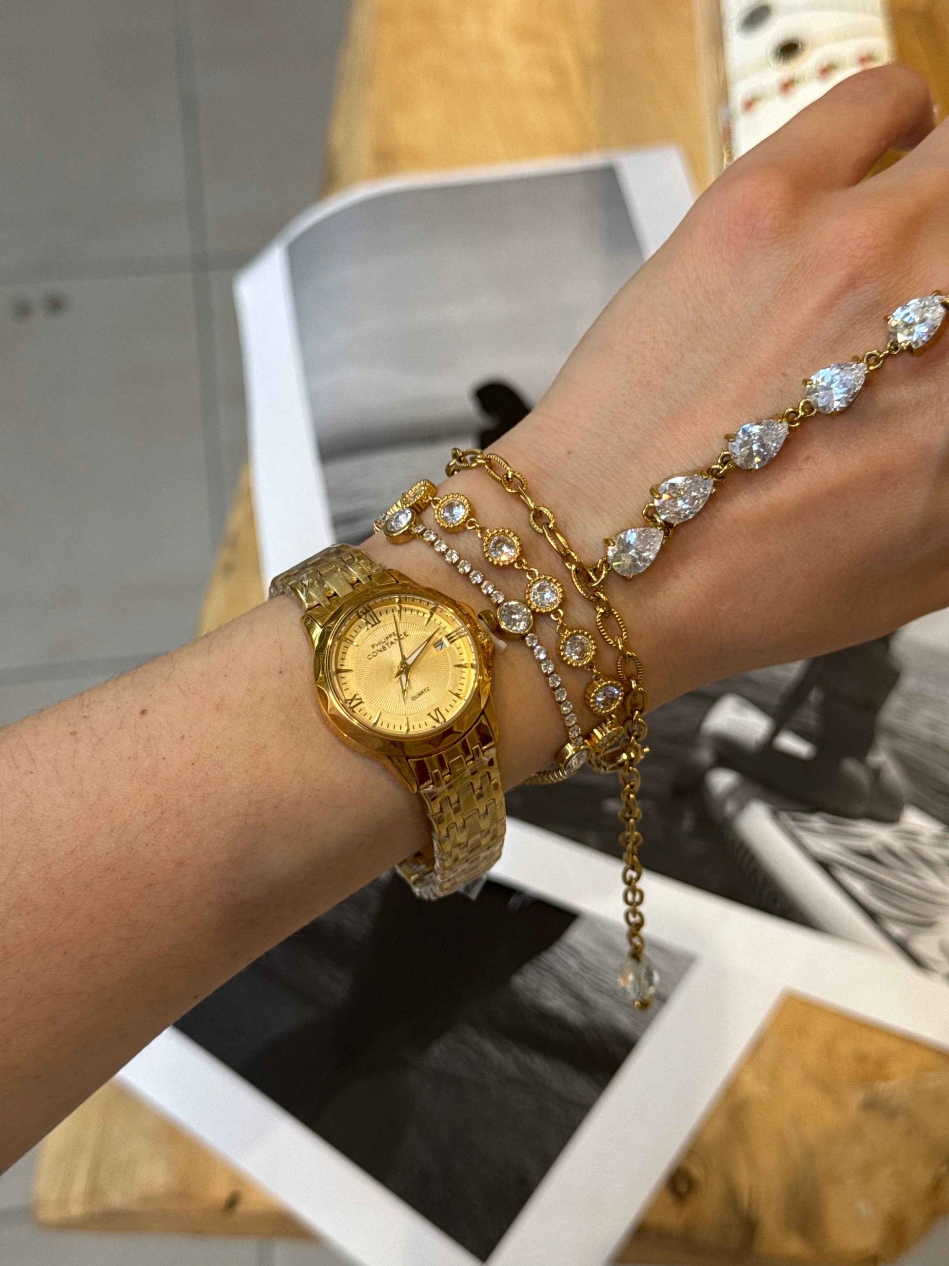 Brigitte Vintage – Αδιάβροχο Premium Ατσάλινο Ρολόι Stainless Steel