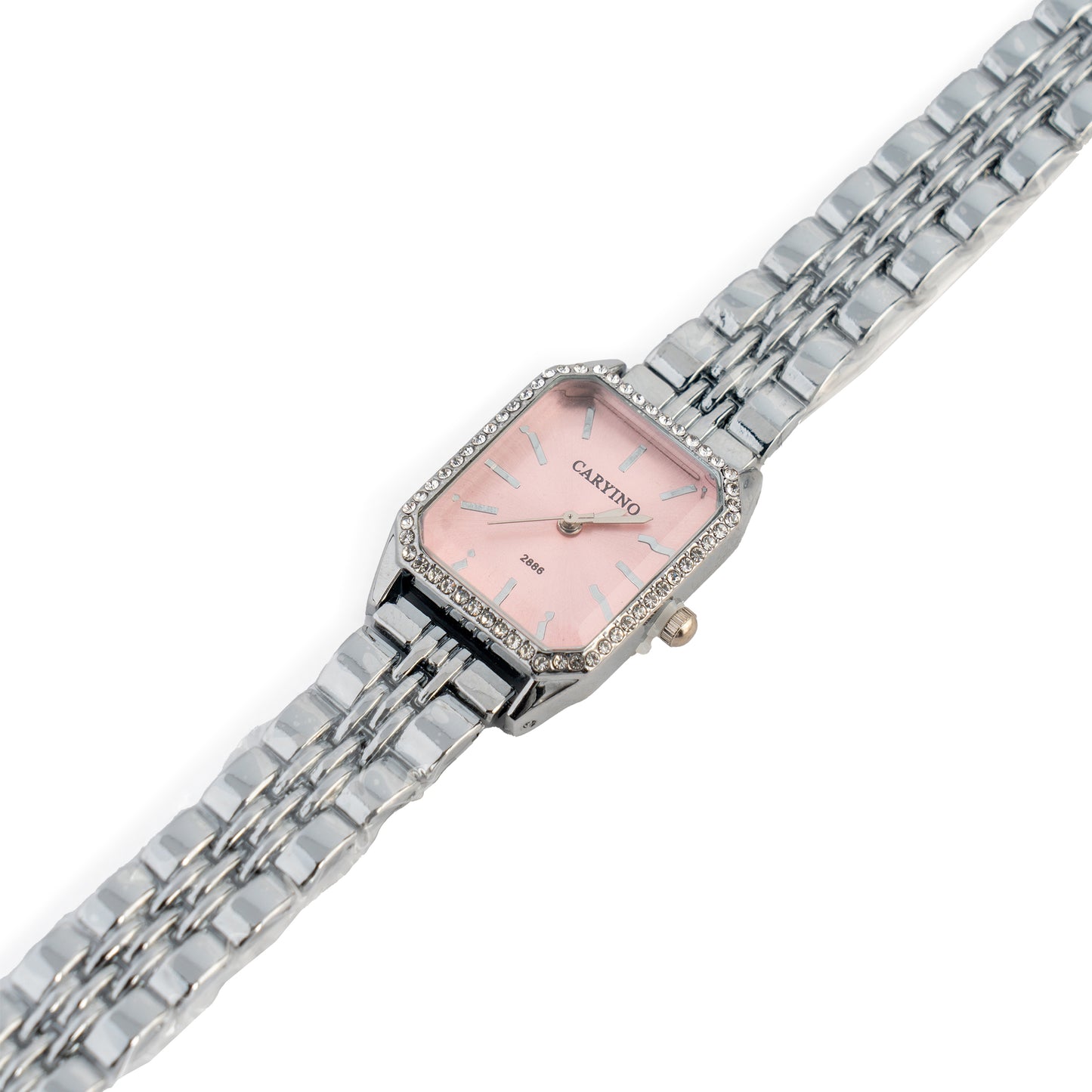 Pink Silver love ✨ Ατσαλινο ρολόι