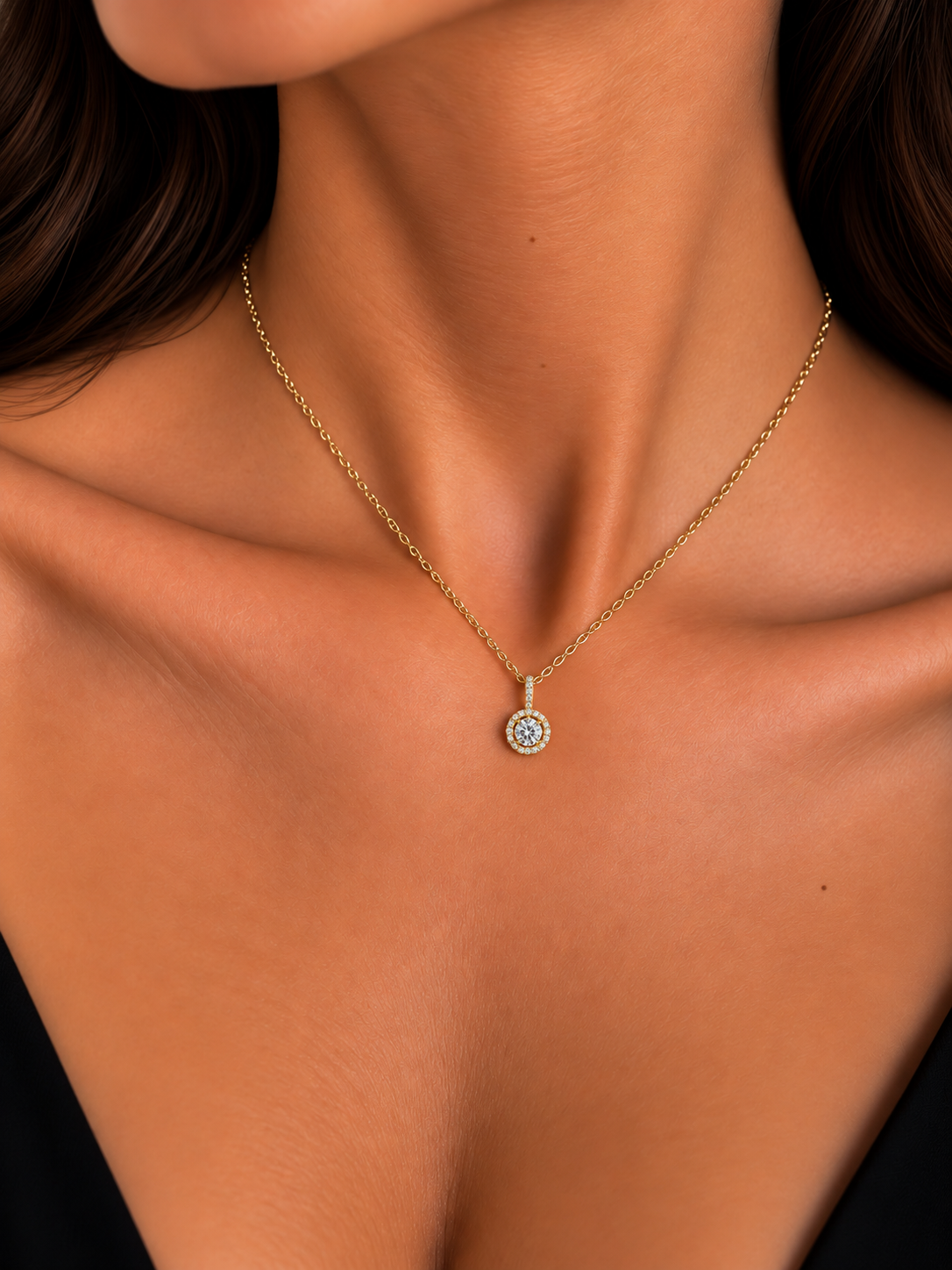 CELESTE SPARKLE NECKLACE- Κολιέ Από Ανοξείδωτο Ατσάλι