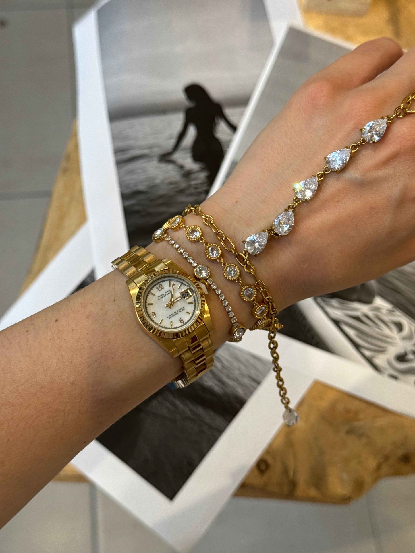 Antoinette Gold (small)– Αδιάβροχο Premium Ατσάλινο Ρολόι Stainless Steel