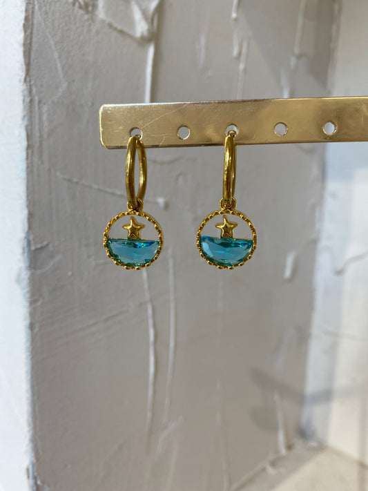 Aqua Star Hoops- Stainless Steel