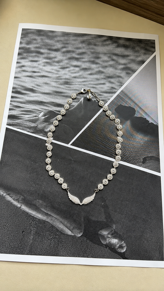 Celestial Wings χειροποίητο / Ατσάλινο Κολιέ designed by kika