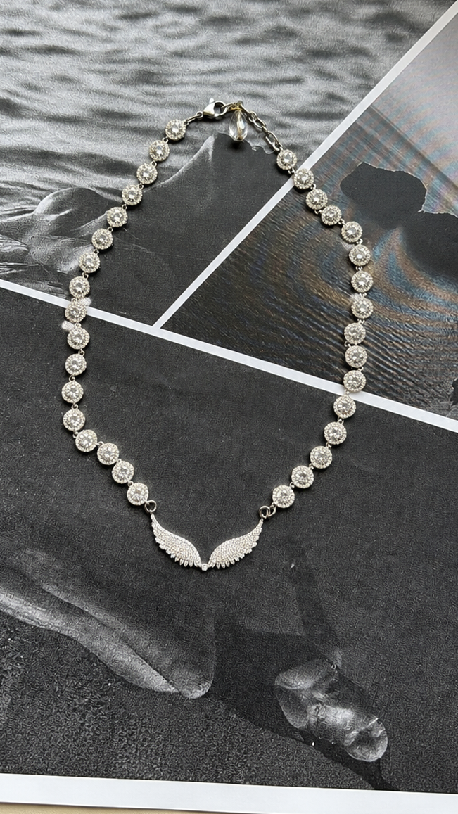 Celestial Wings χειροποίητο / Ατσάλινο Κολιέ designed by kika