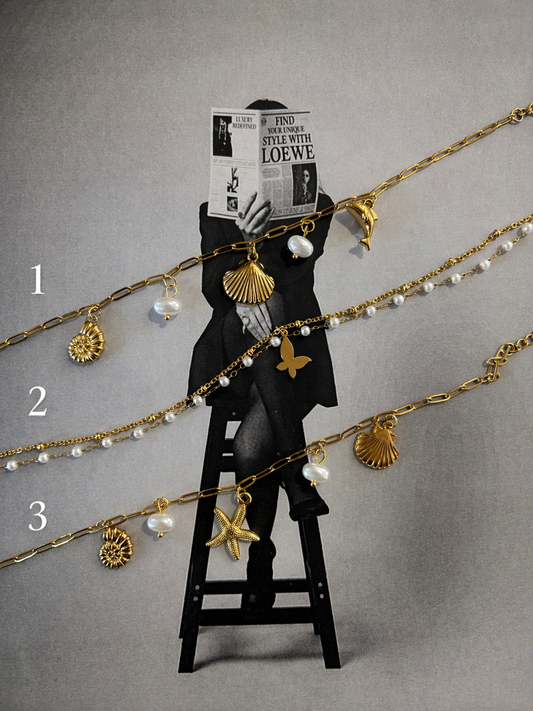 Aegean Muse Anklets - Ατσάλινο Βραχιόλι  Ποδιού