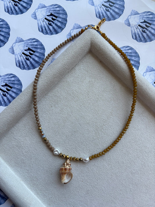 “SummerCharm” Ατσάλινο κολιέ handmade by kika