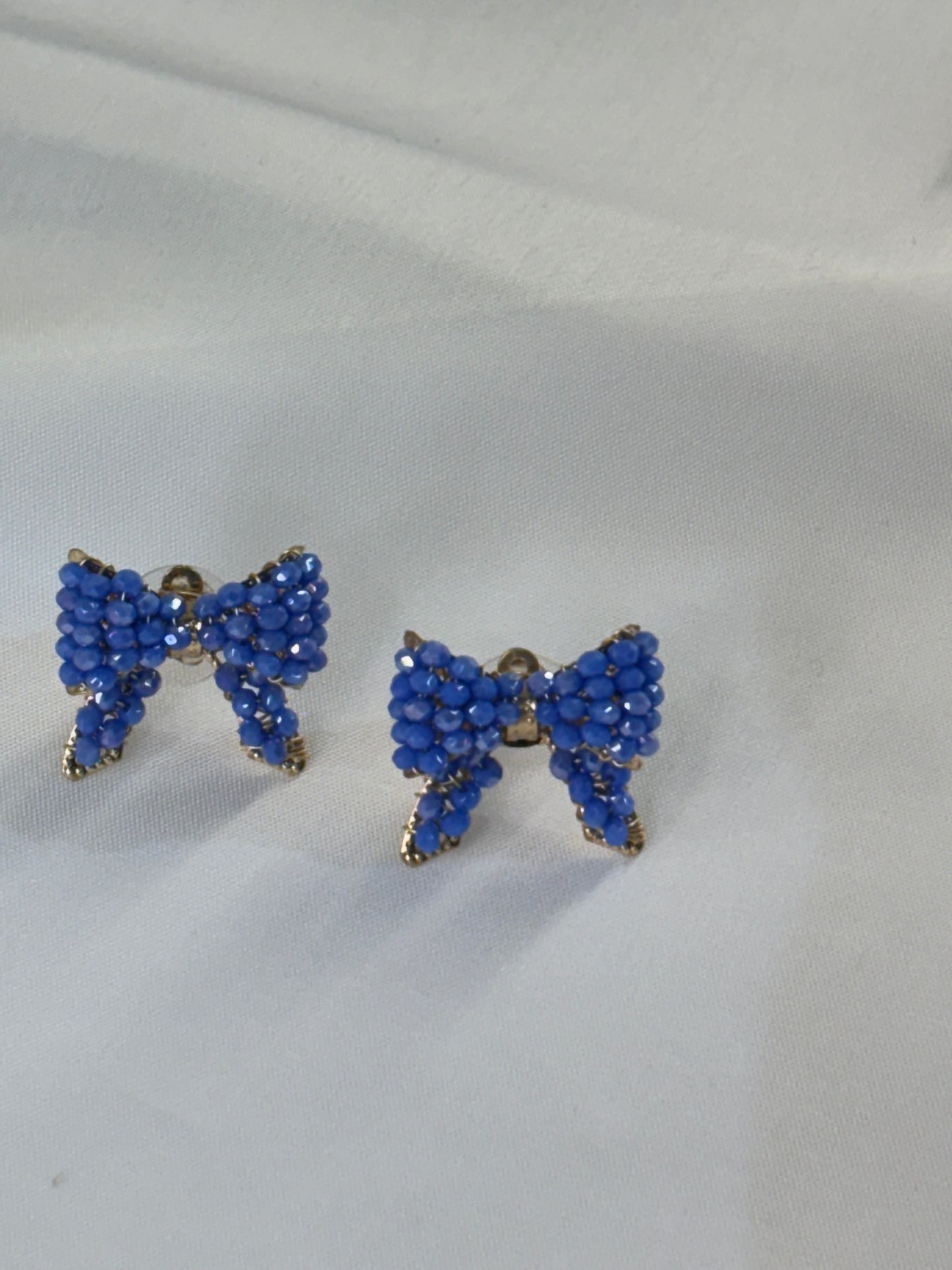 Γυναικεία Σκουλαρίκια Κομψά Μπολόνια Πλεκτά Μπλε | Pnoe Studio