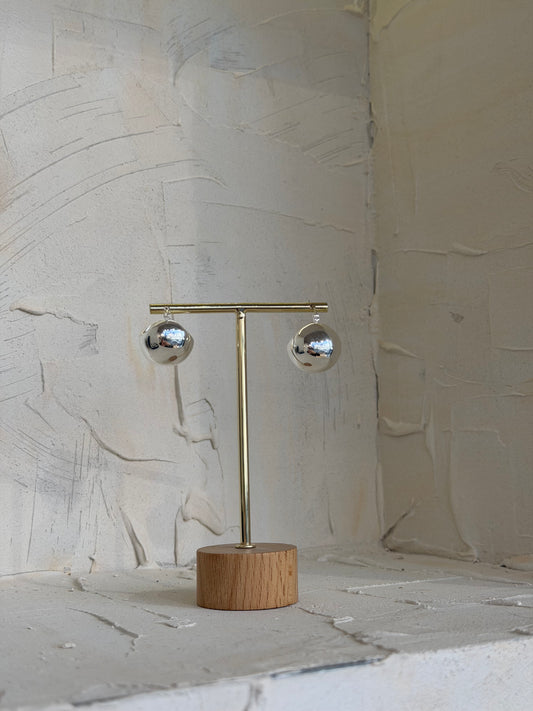 Crystal Noel – Ατσάλινα Σκουλαρίκια Christmas Edition