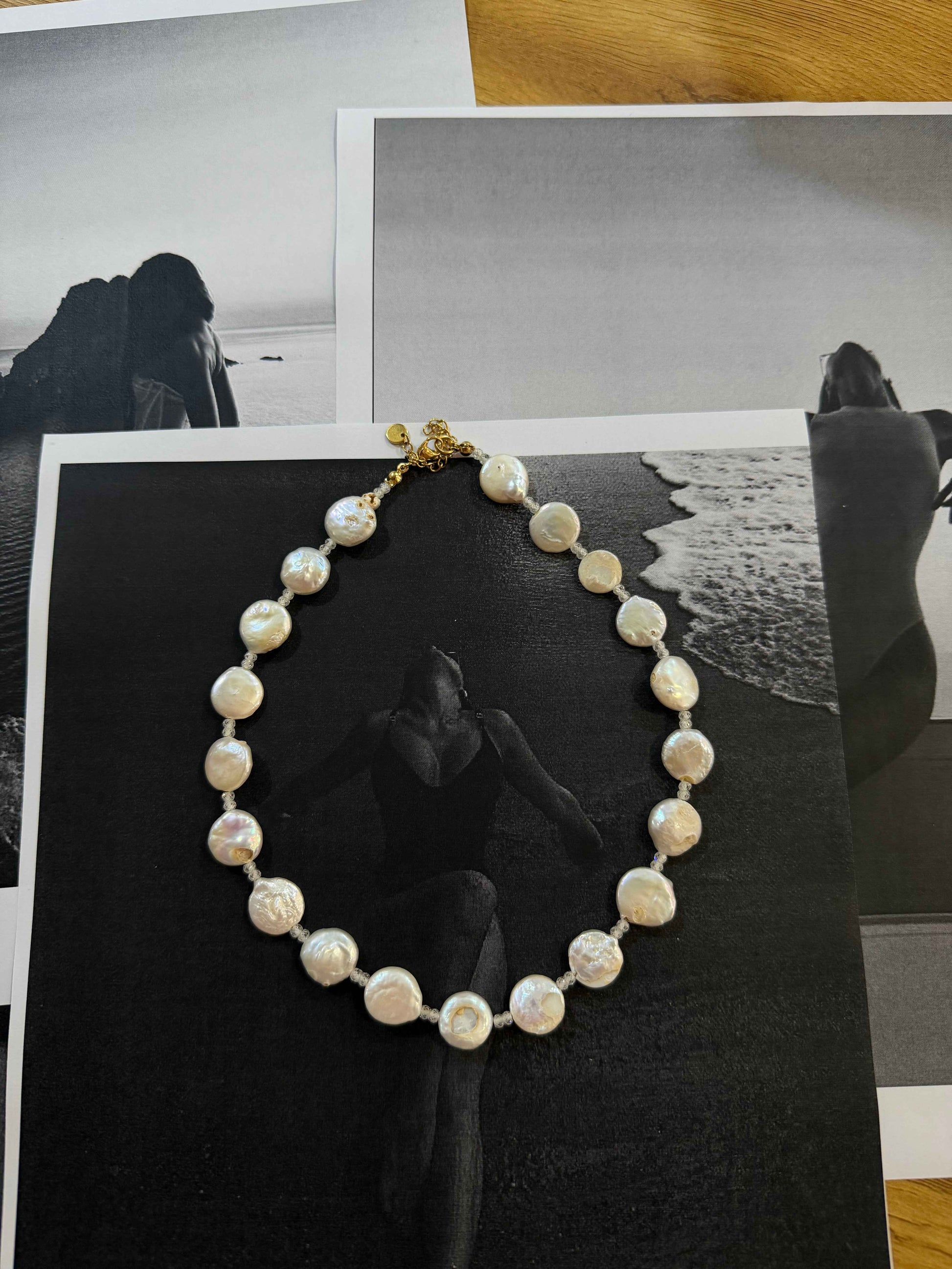Nusa Penida Pearl | Αληθινά Μαργαριτάρια ✨Ατσάλινο Κολιέ