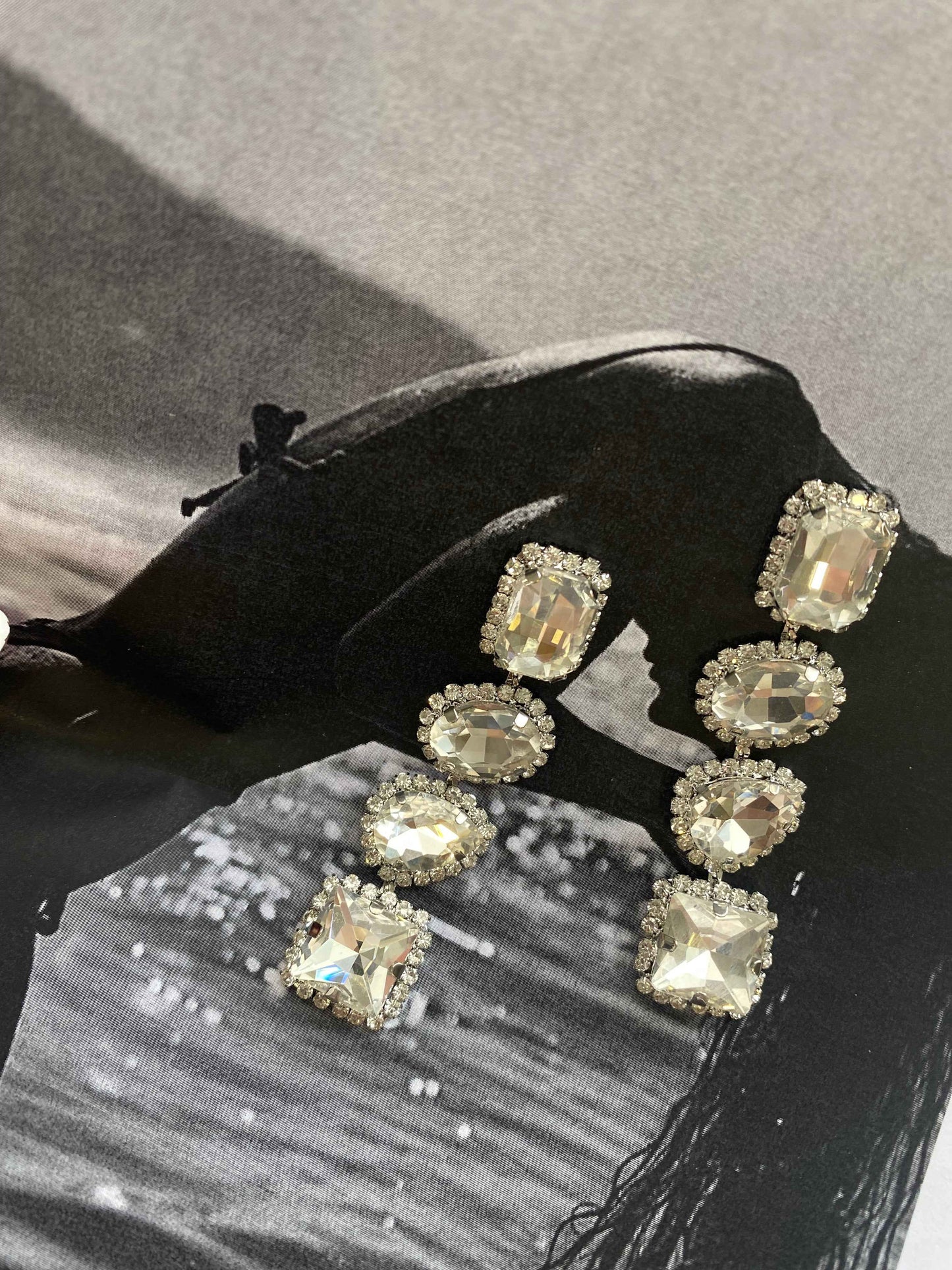 Royal Crystal Earrings - Ανθεκτικός Ορείχαλκος