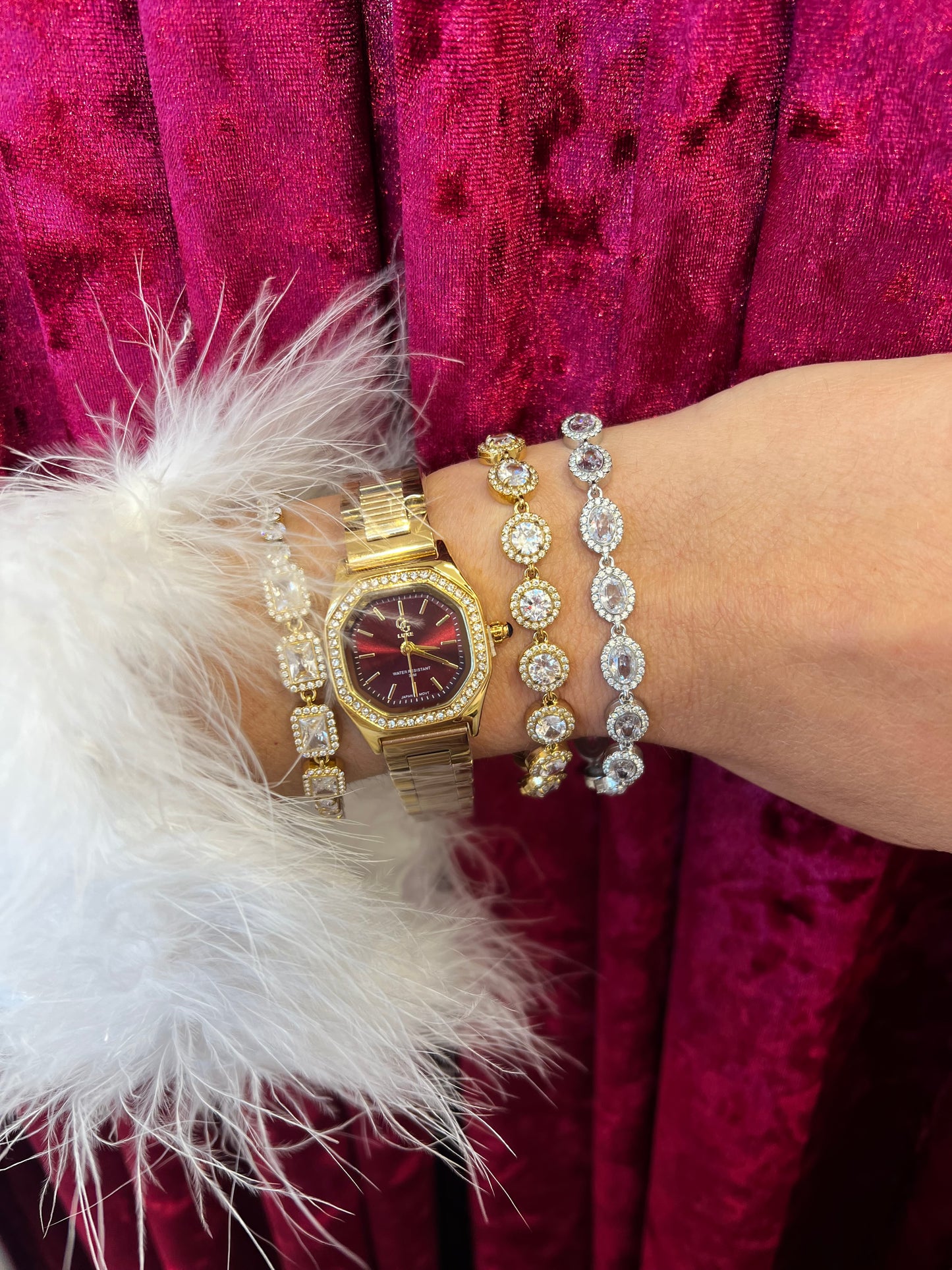 Holly Ruby – ρολόι stainless steel luxury Christmas edition