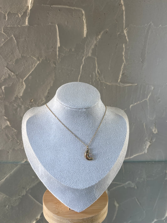 Κολιέ “Lunéa” – Χρυσό Crescent Φεγγάρι