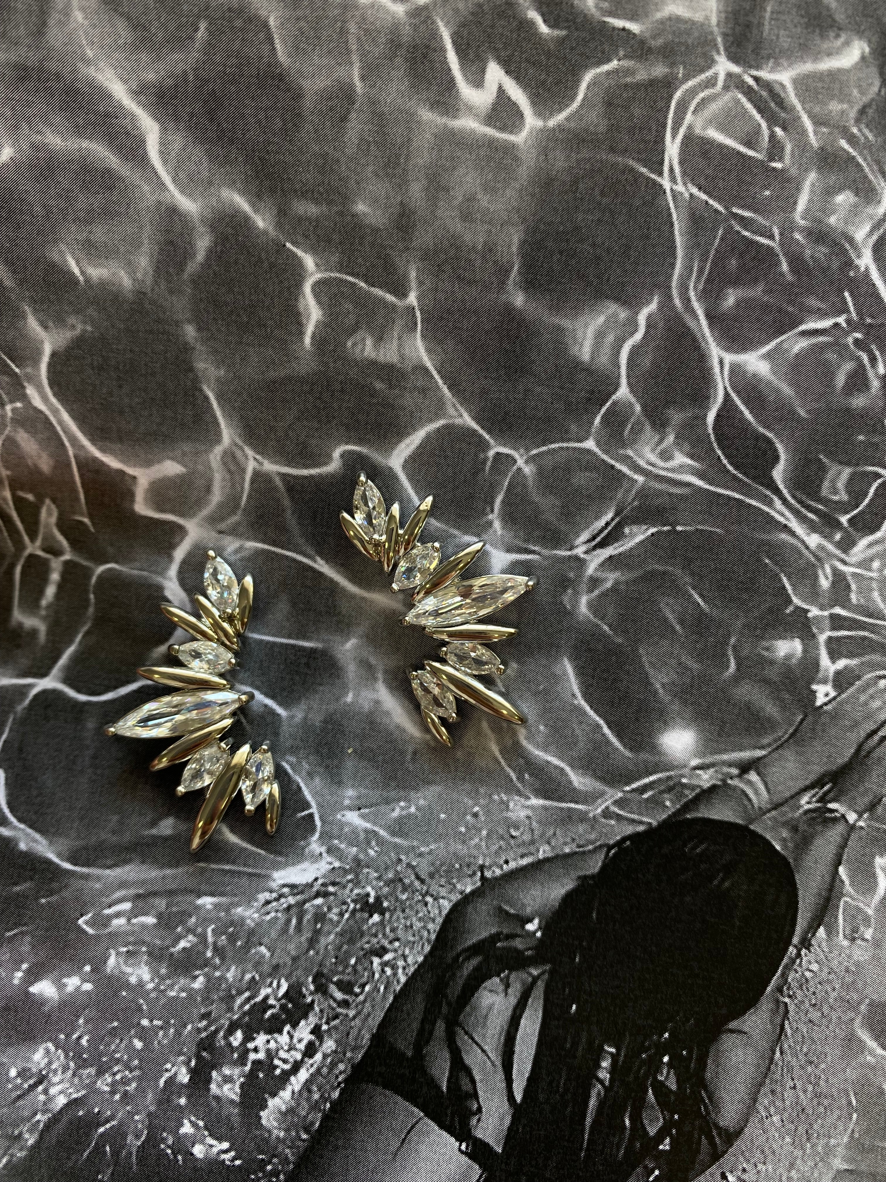 Crystal Flame Studs