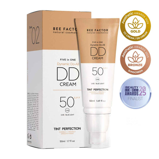 DD Face Cream SPF50 5σε1 Κρέμα Προσώπου SPF50 – Απόχρωση 02 – 60ml BEE FACTOR RITUALS