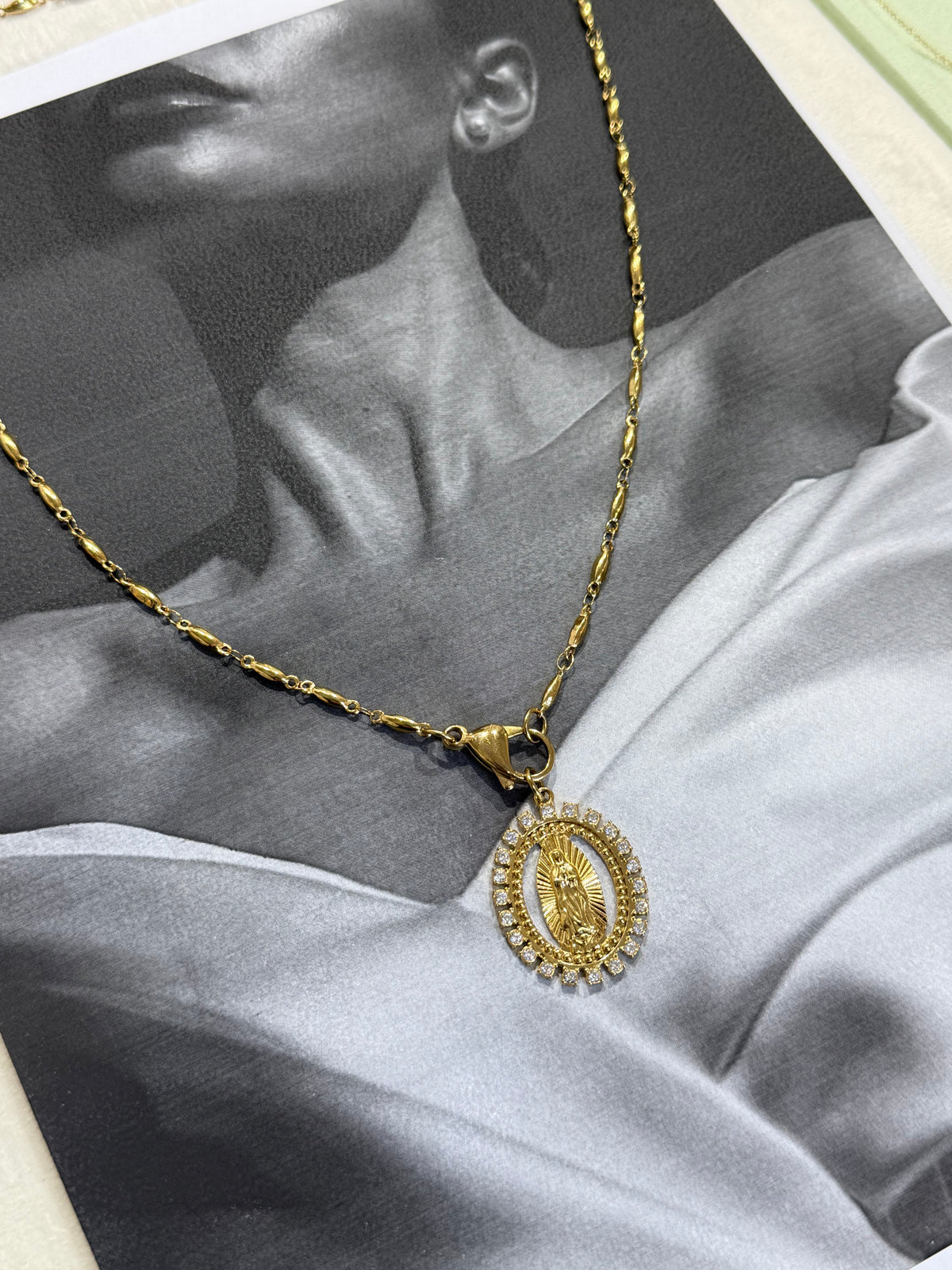 Divine Grace Necklace ✨- Κολιέ Από ανοξείδωτο Ατσάλι