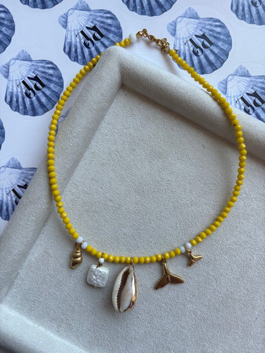 “Ammos & Gold” Ατσάλινο κολιέ handmade by kika