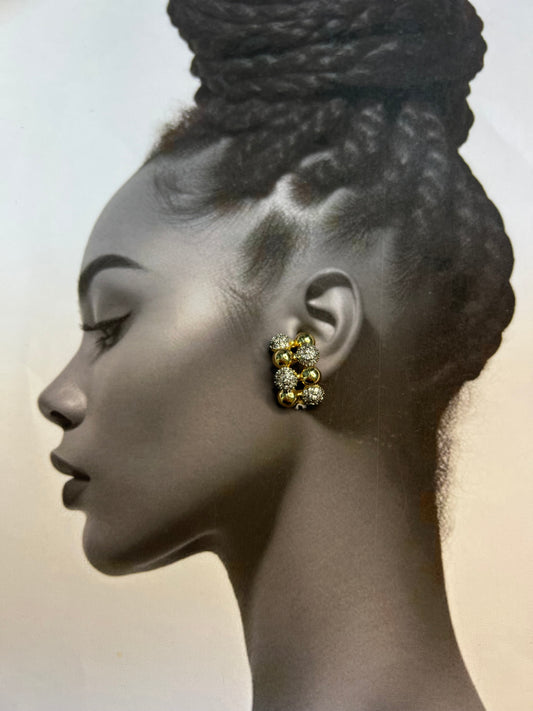 Cluster Glow – Σκουλαρίκια Stainless Steel