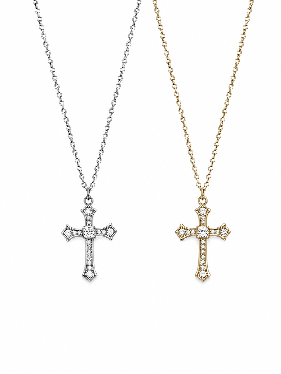 Princess Isabella ✨Cross – Ατσάλινο κολιέ