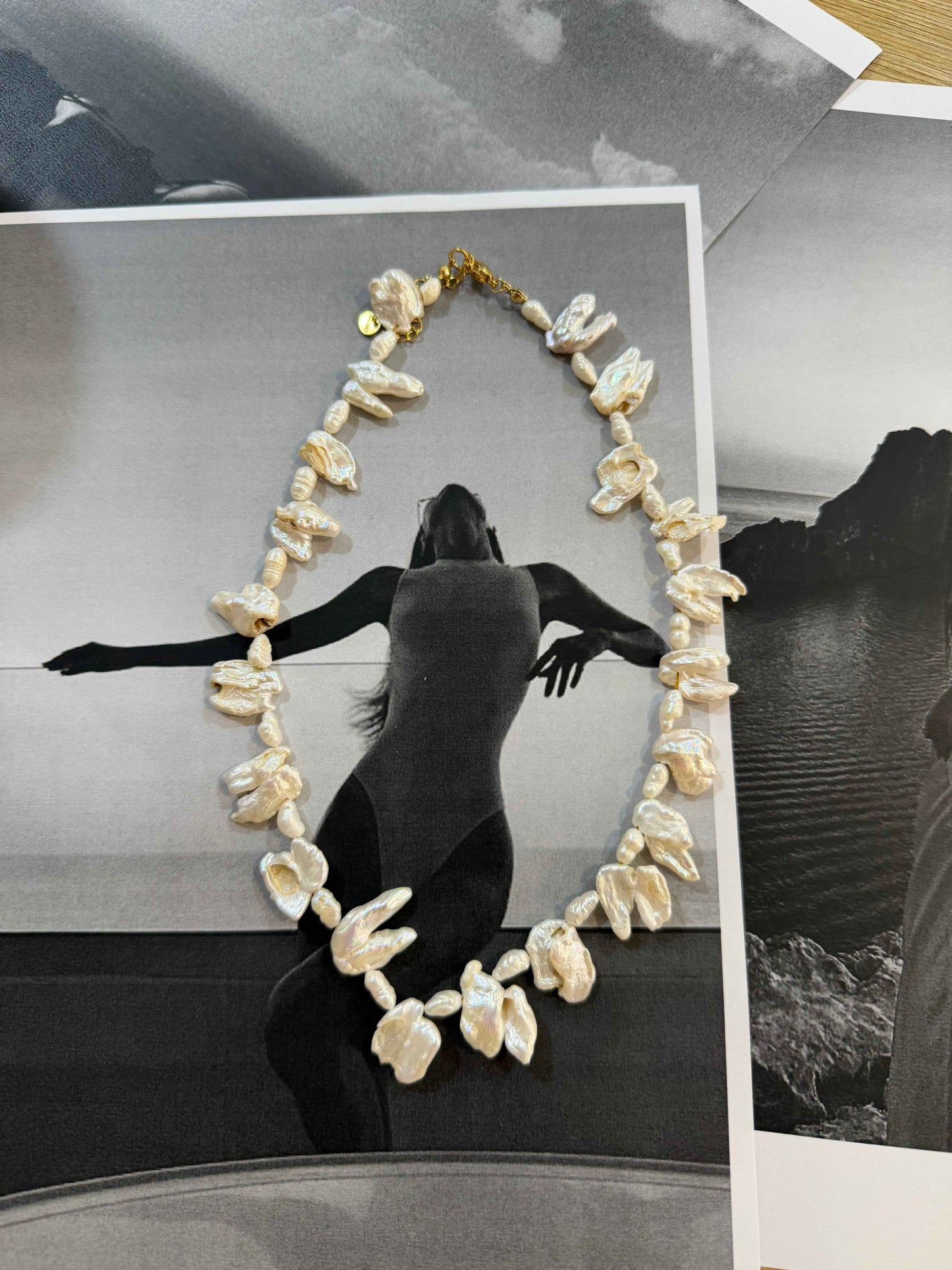 Uluwatu Pearl | Αληθινά Μαργαριτάρια ✨ Ατσάλινο Κολιέ χειροποίητο