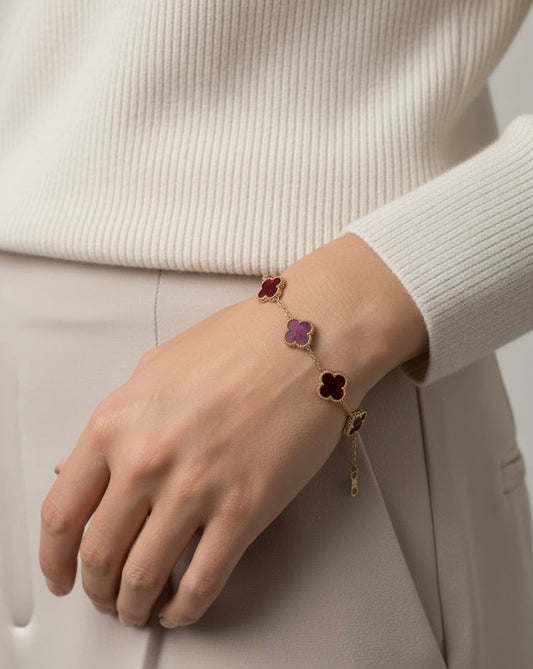 Crimson Bloom large – βραχιόλι stainless steel