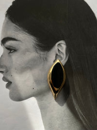 “Minimal muse” brass earring