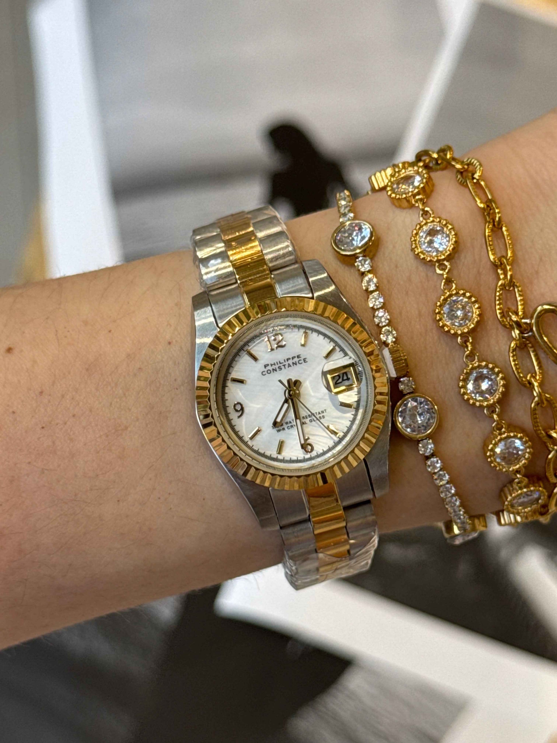 Antoinette Two-Tone (small)– Αδιάβροχο Premium Ατσάλινο Ρολόι Stainless Steel