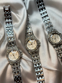 Crystal Steel – Silver Steel Watch with White Dial