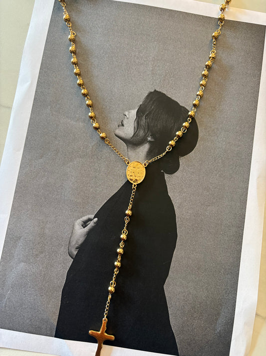 Georgina’s Rosary - Ατσάλινο Μακρύ Κολιέ