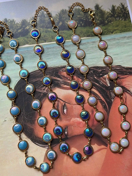 Ocean Mirage Ατσάλινο Κολιέ ✨🌊