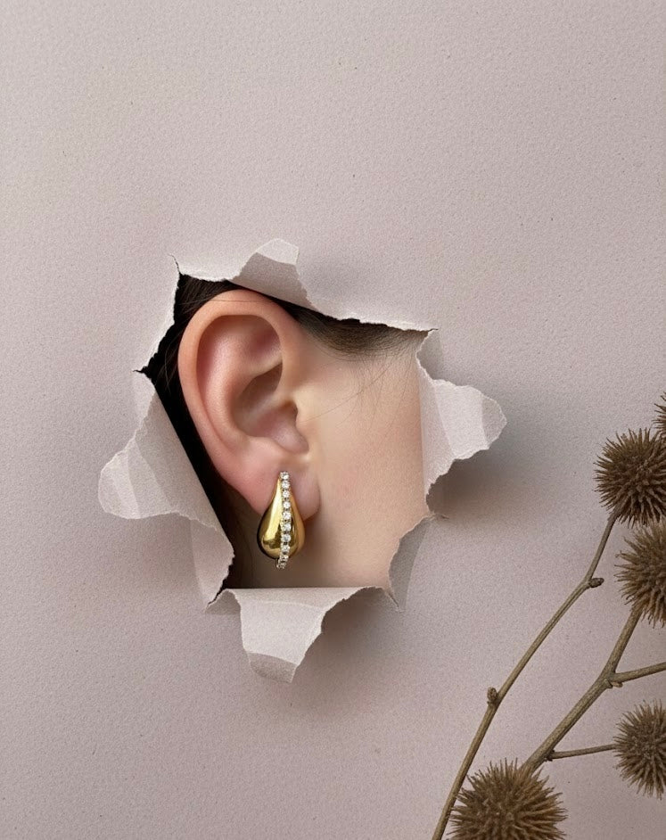 Teardrop Shine – σκουλαρίκι stainless steel