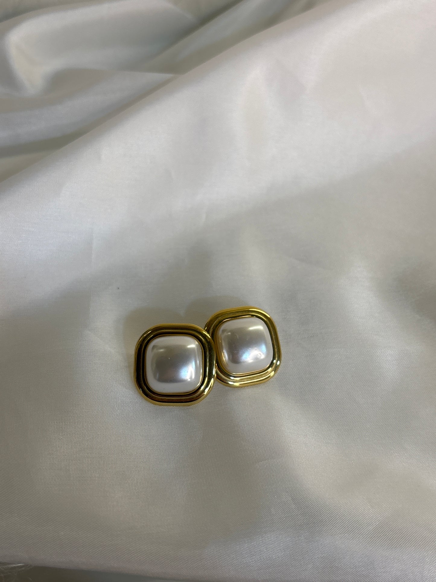 Σκουλαρίκια χρυσά ασημένια τετράγωνα