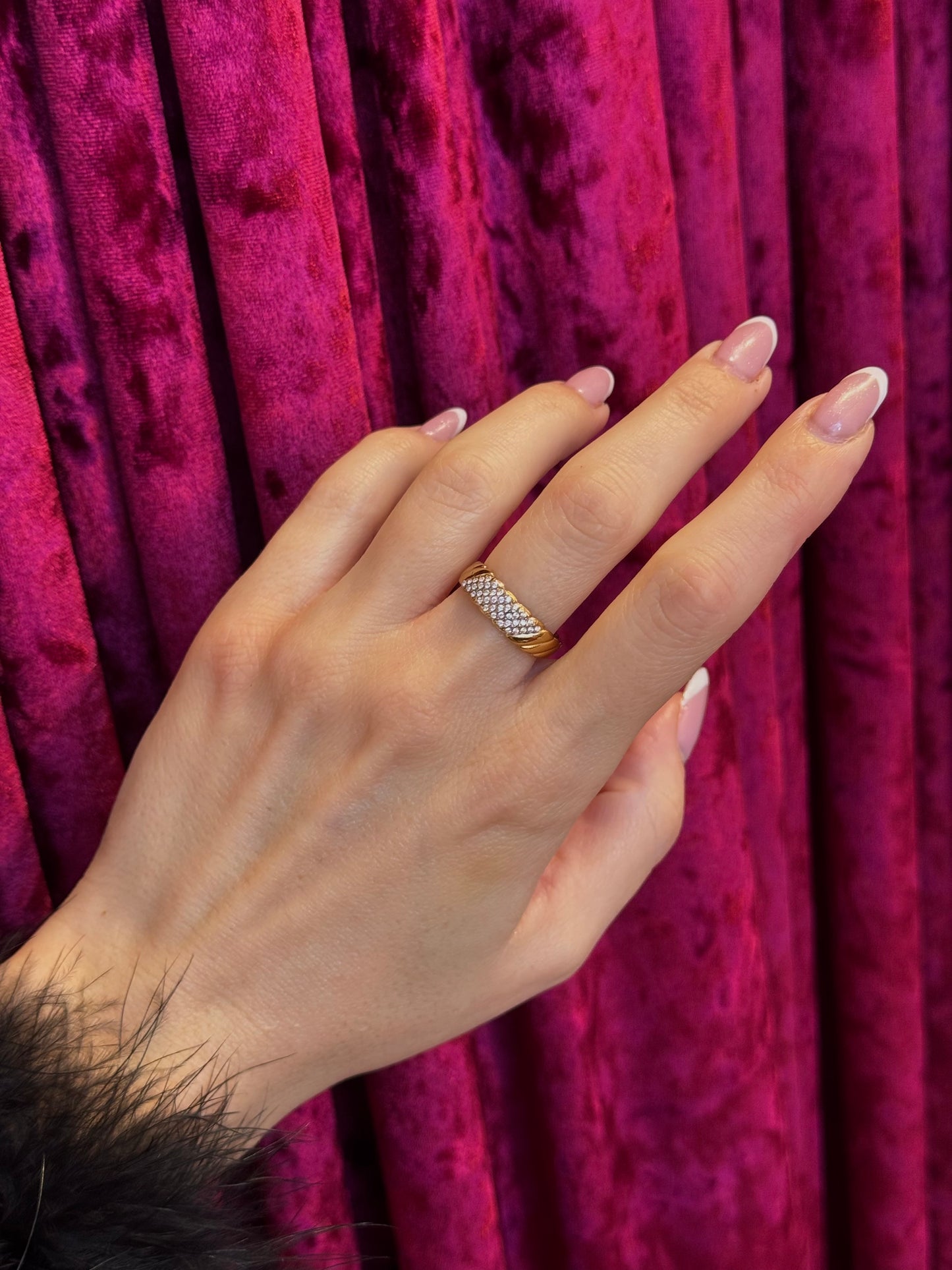 Pavé Aura – δαχτυλίδι stainless steel