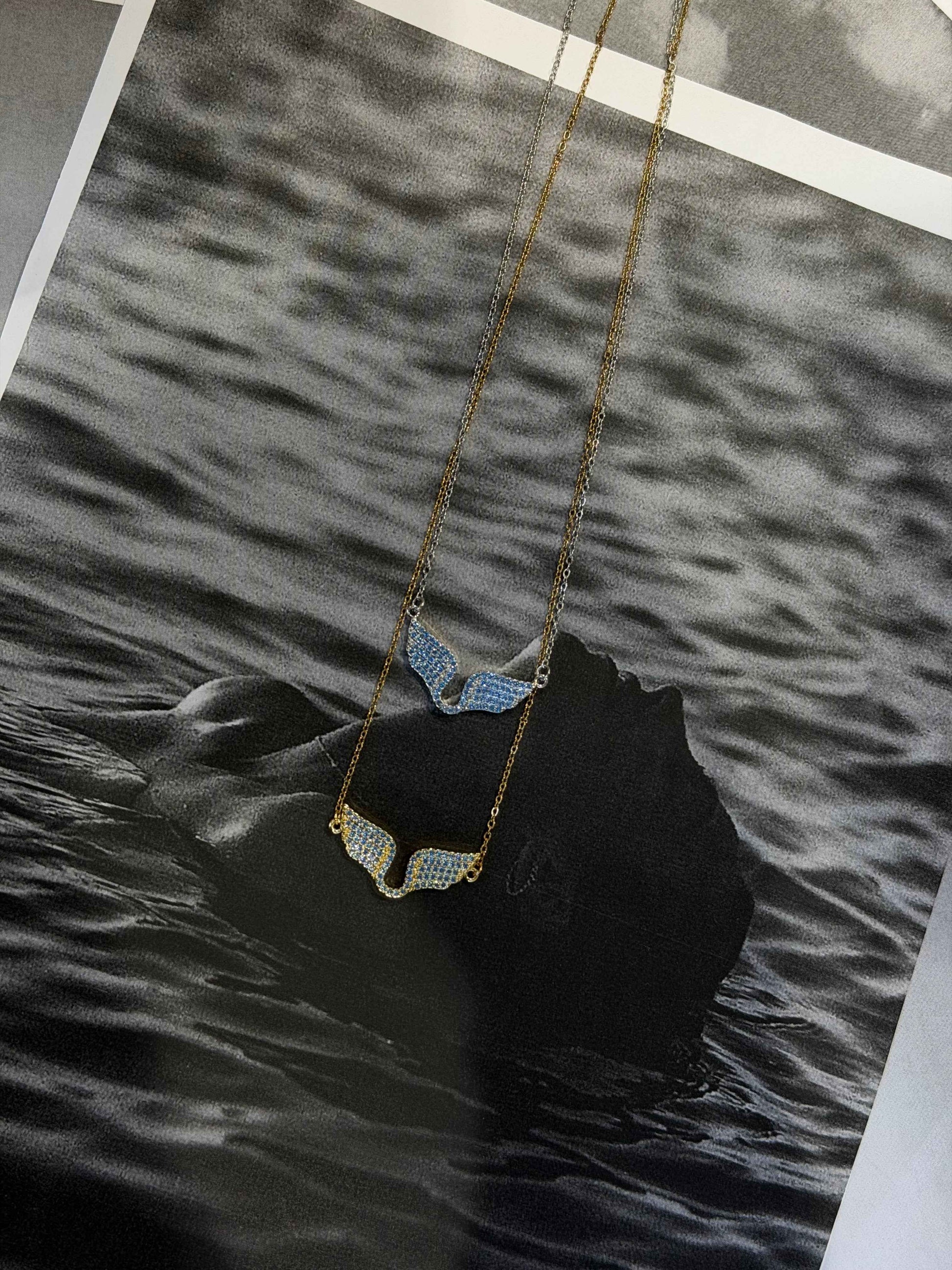 Siren Wings Ατσάλινο Κολιέ ✨