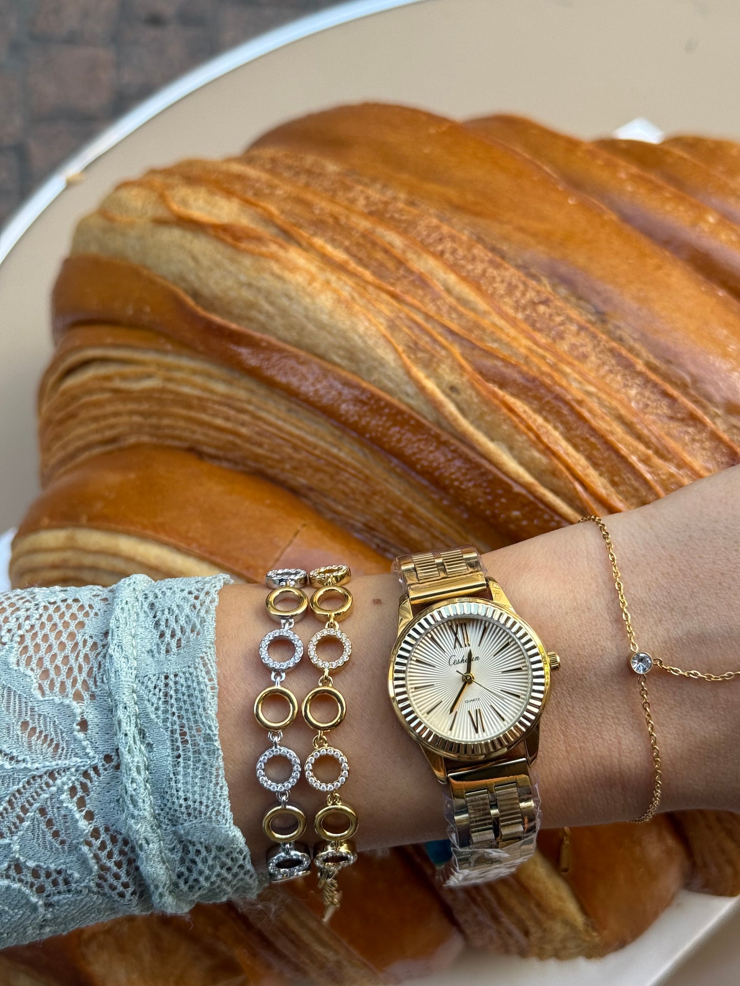 Paris Lumière Dorée – Premium Stainless Steel Watch