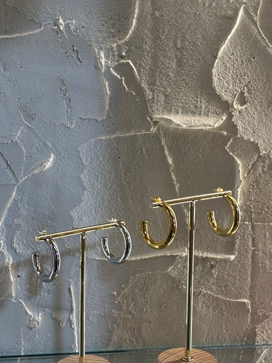 Κρίκοι μεσαίου μέγεθος σε δύο χρώματα