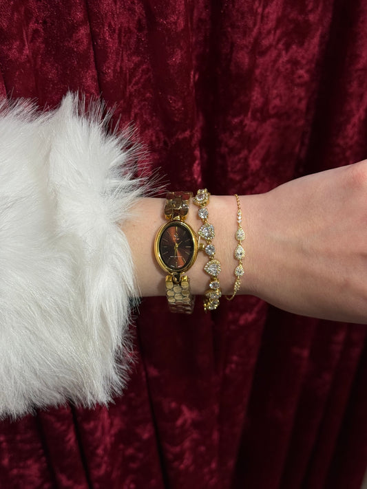 Petite Glam - ρολόι stainless steel luxury