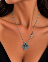 Divine Protection Necklace - Κολιρ Από Ανοξείδωτο Ατσάλι