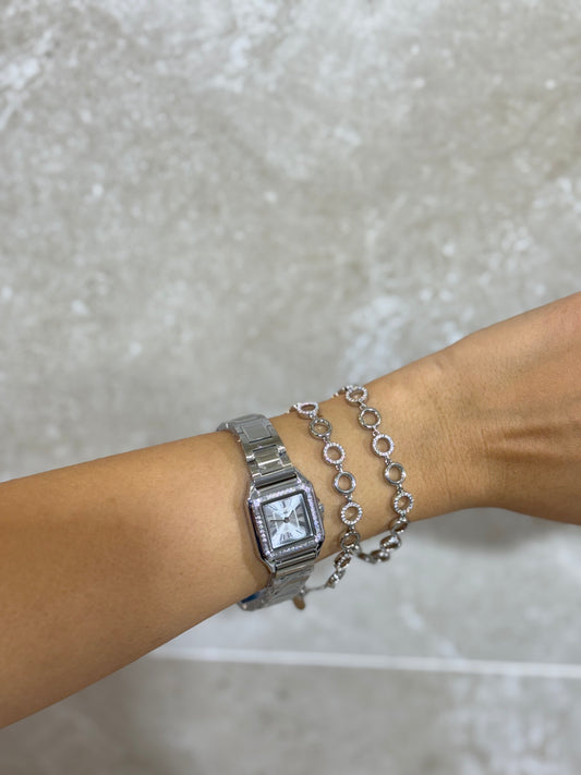PARIS LUNE – Ασημί Βραχιόλι Stainless Steel