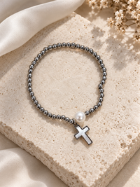 Faith Pearl - Stainless Steel Βραχιόλι