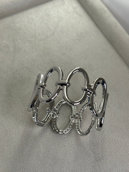 Χειροπέδα ατσάλινη ασημένια