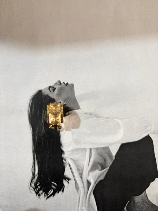 Golden Contrast- Ατσάλινα Σκουλαρίκια