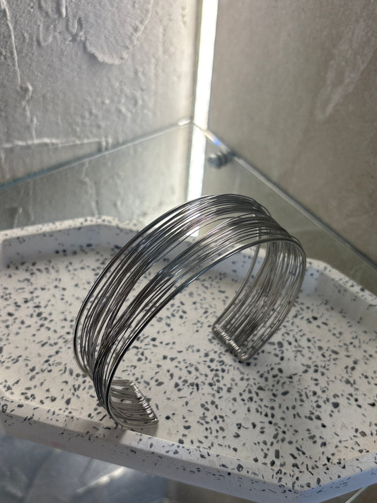 Chocker ατσάλινο σε ασημένιο χρώμα