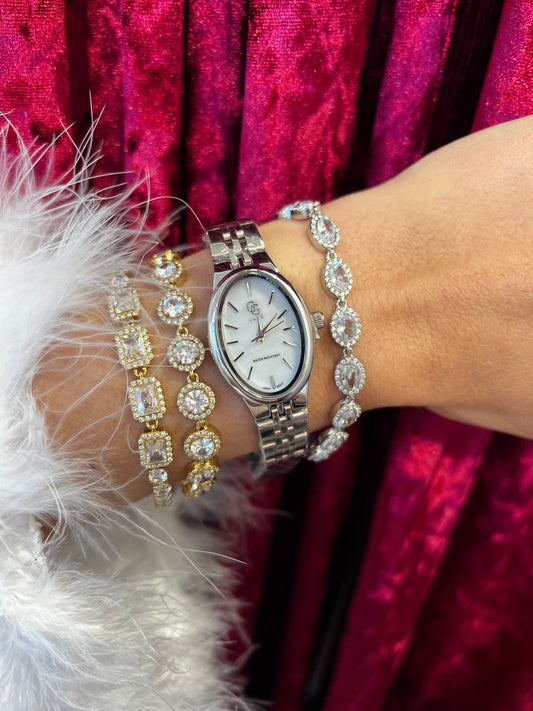 Snow Pearl – ρολόι stainless steel luxury Christmas edition