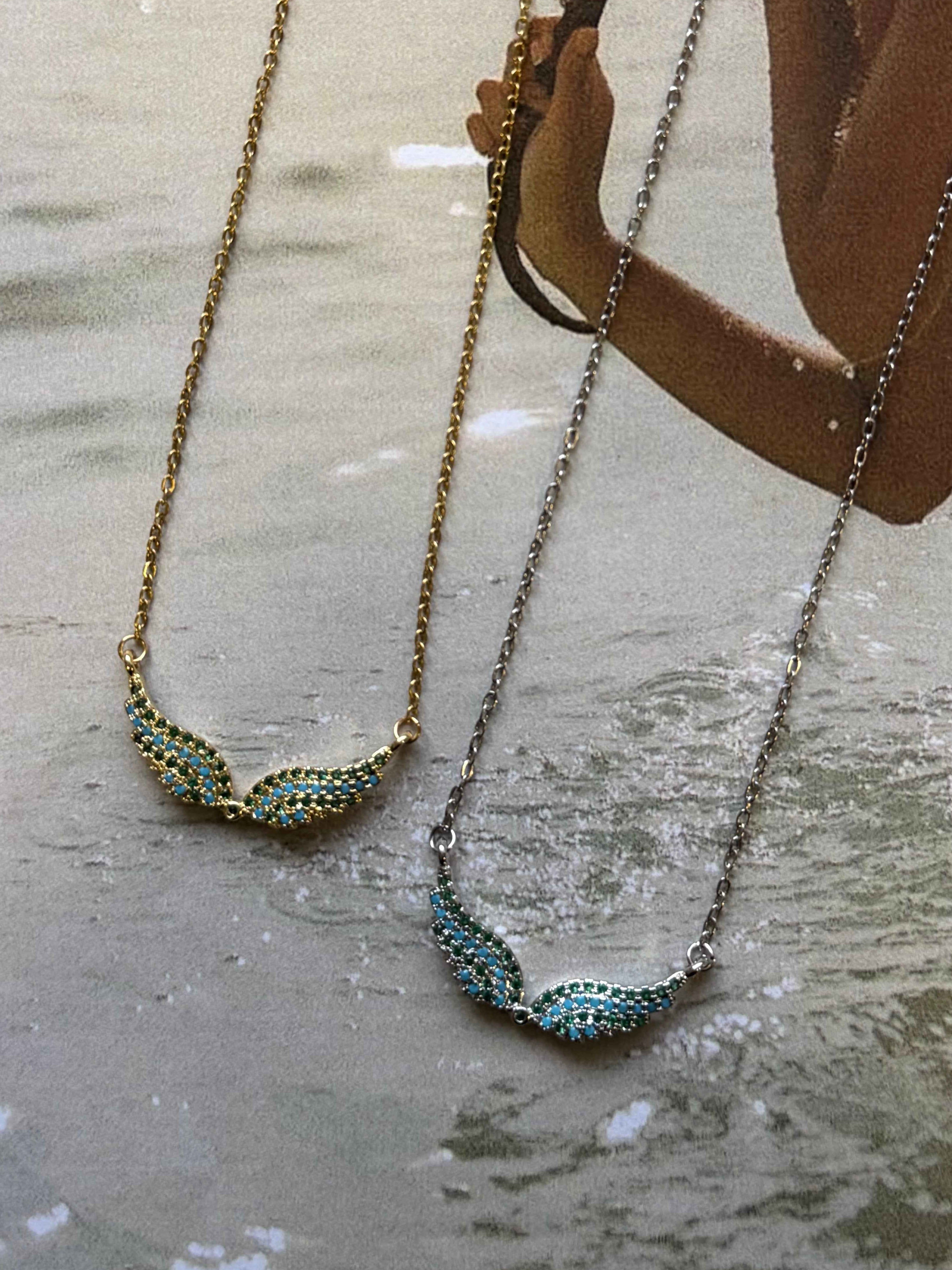 Turquoise Guardian Wings 🪽🩵-Ατσάλινο